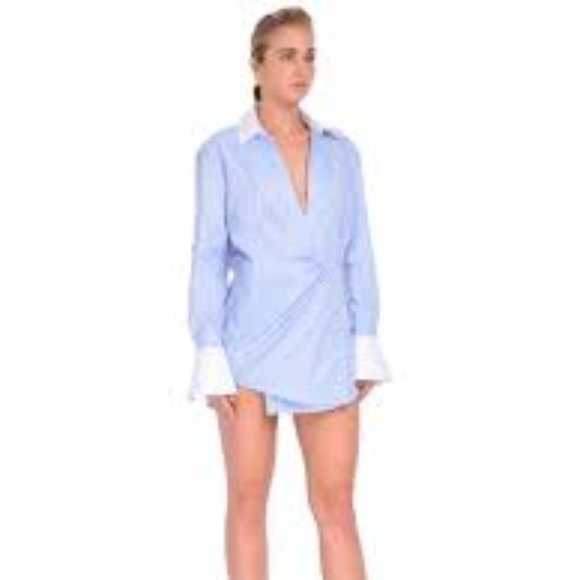 NWT: SER.O.YA JOY DRAPED SHIRT DRESS Sizes X-small and Large - Picture 7 of 12